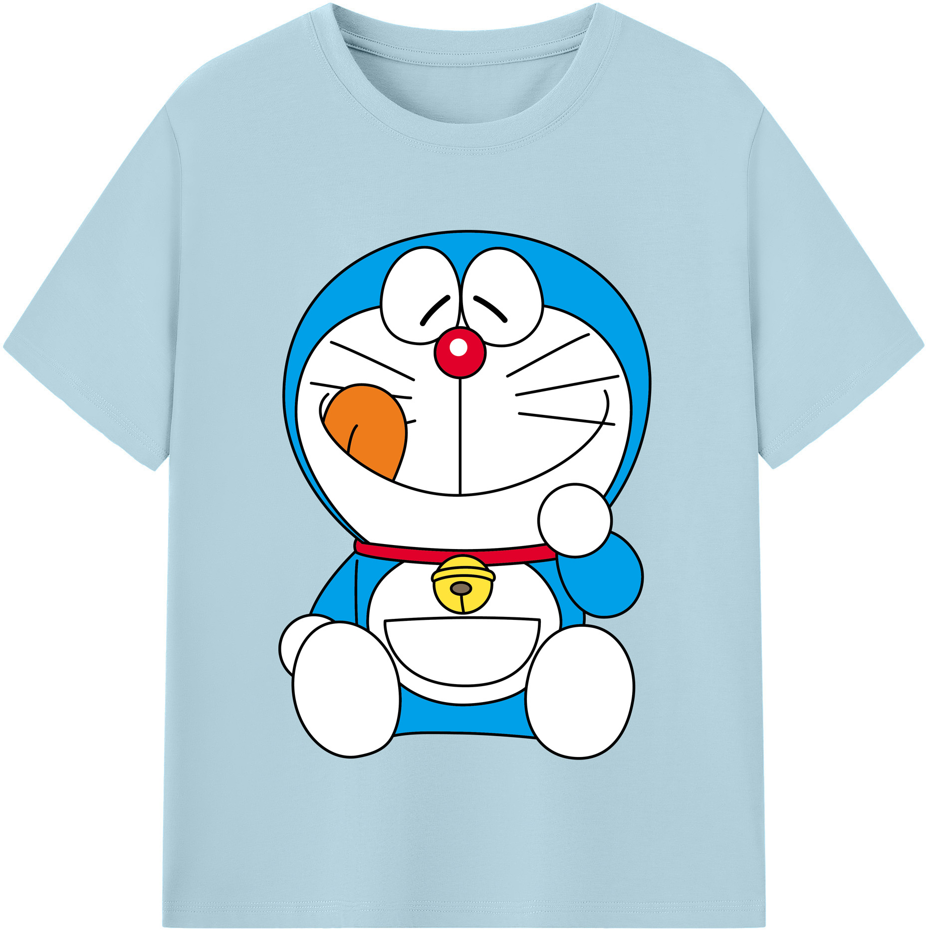（画像用） ドラえもん Doraemon 綿100％半袖Tシャツ（フロントプリント）